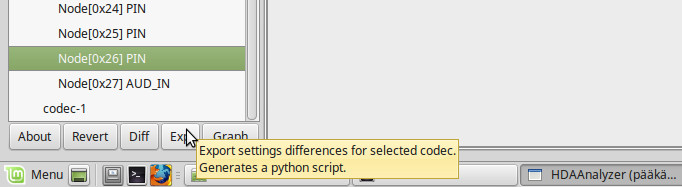 export python script